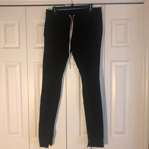Pacsun, black draw string pants, size medium
